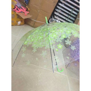 [ SALE TƯNG BỪNG] Ô dù trong suốt hoa văn.