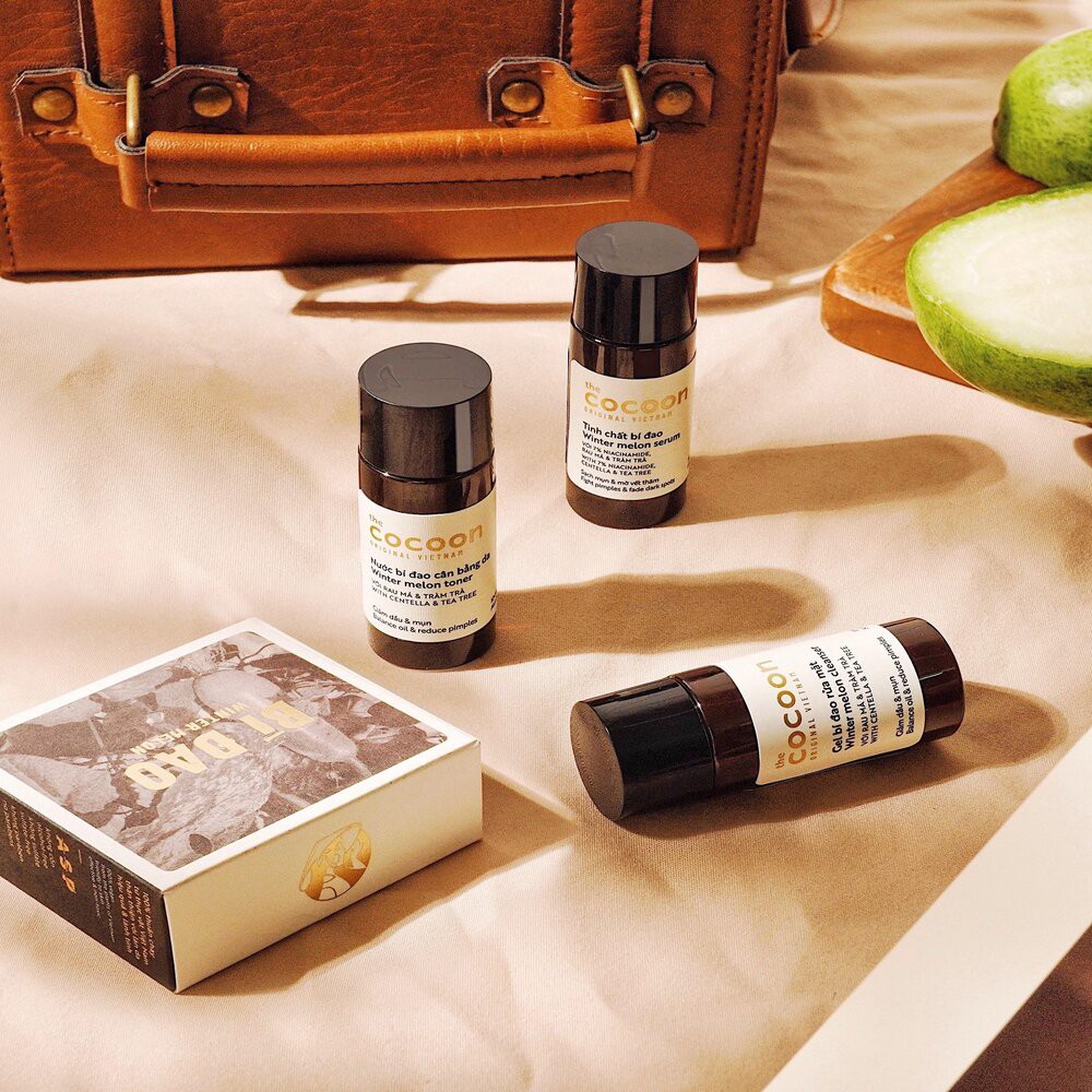 Bộ Sản Phẩm Bí Đao Cocoon The Winter Melon Trail Kit For Biemish - Prone Skin