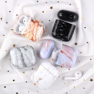 Marble Pattern TPU Headset Protective Case For Apple Airpods 1 2 Wireless Bluetooth Headphone Cover