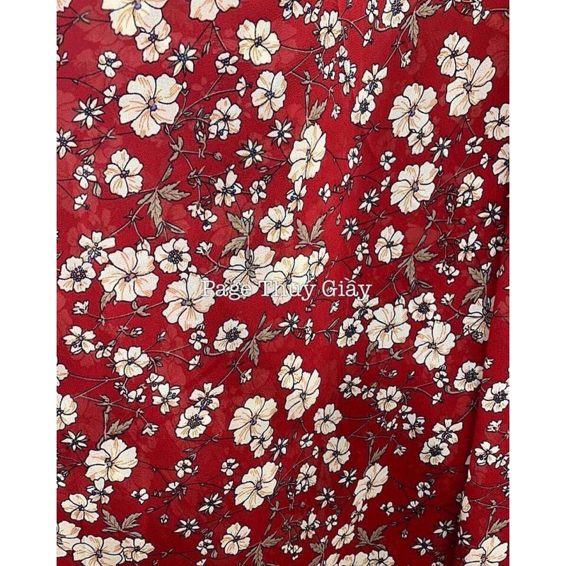 Váy hoa buộc eo xẻ bên | BigBuy360 - bigbuy360.vn