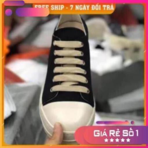 [Sale 3/3] [ 💝 GIÁ SALE] Giày rick owen cổ thấp 🌟  R🔥E🔥P 1:1 VN đế thơm Full box + Bill Sale 11 :