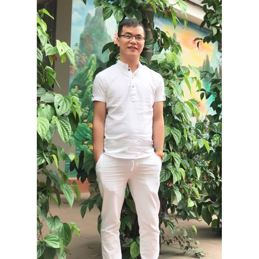Quần Vải Nam Đũi Mát Thông Hơi Thoáng Khí Kiểu Dáng Khuy Cài Khóa Kéo Trẻ Trung