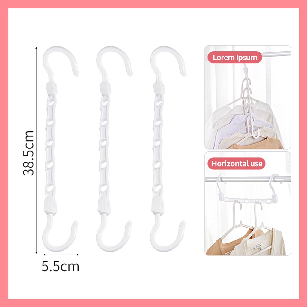 Móc treo quần áo JUJIAJIA đa năng chống trượt tiện lợi
