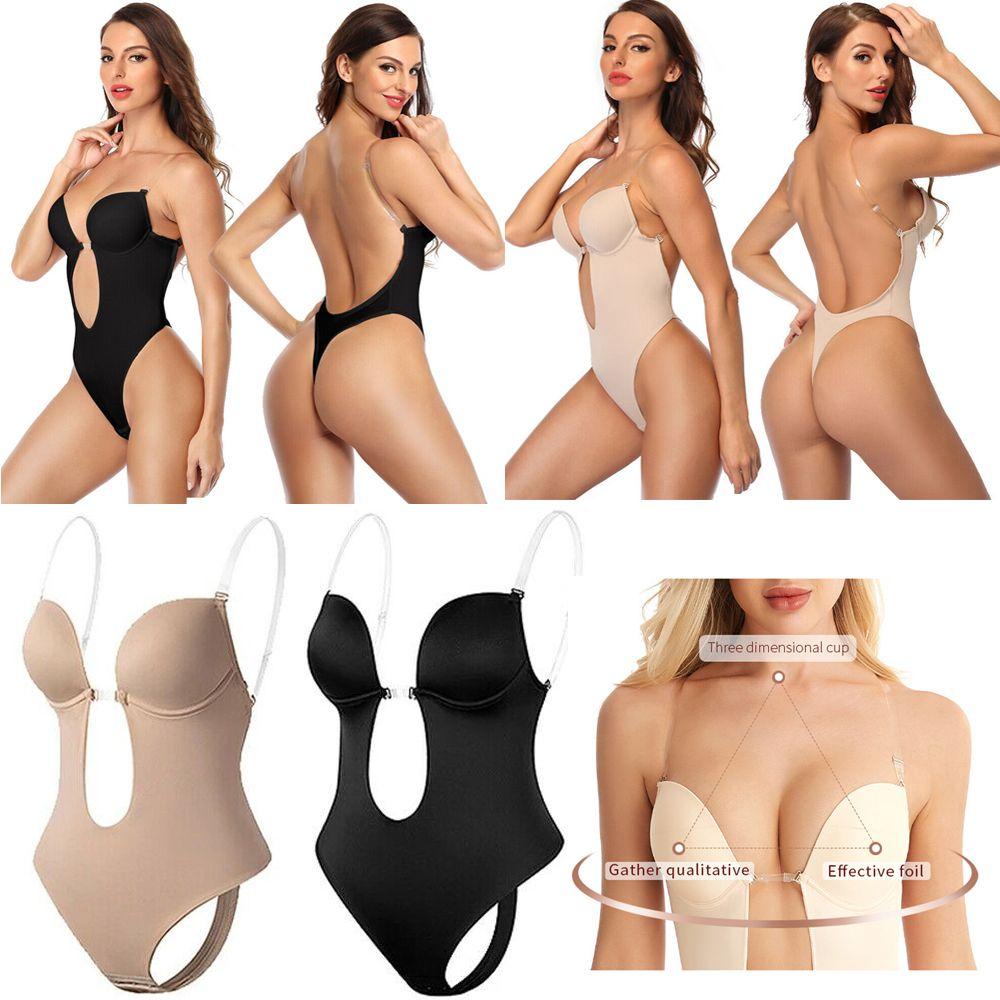 Áo liền quần Chữ U Hở Lưng Định Hình Cơ Thể Quyến Rũ Cho Nữ