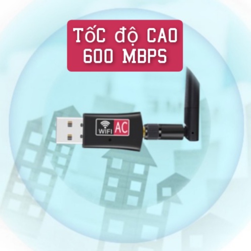 [Hỏa Tốc - BH 6 TH] USB WiFi Tenda U6 300Mbps, Thu sóng WiFi cho Laptop PC máy bàn, làm việc văn phòng lướt web