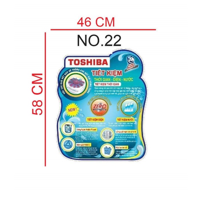 TEM DECAN DÁN MÁY GIẶT - Các hãng Panasonic Sanyo Aqua Toshiba Samsung Sharp Hitachi LG