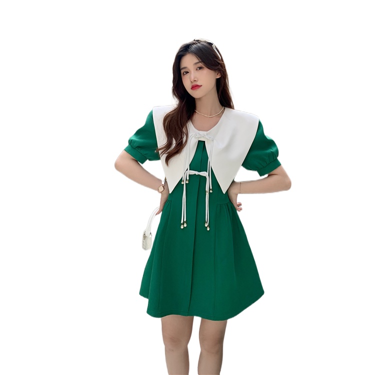 Đầm Perty thắt nơ phong cách cổ điển Hàn Quốc dành cho nữ