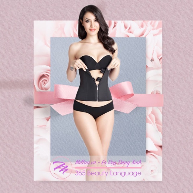 [Mã 12FMCGSALE1 giảm 10% đơn 250K] Đai nịt bụng latex 9 xương zipper | BigBuy360 - bigbuy360.vn