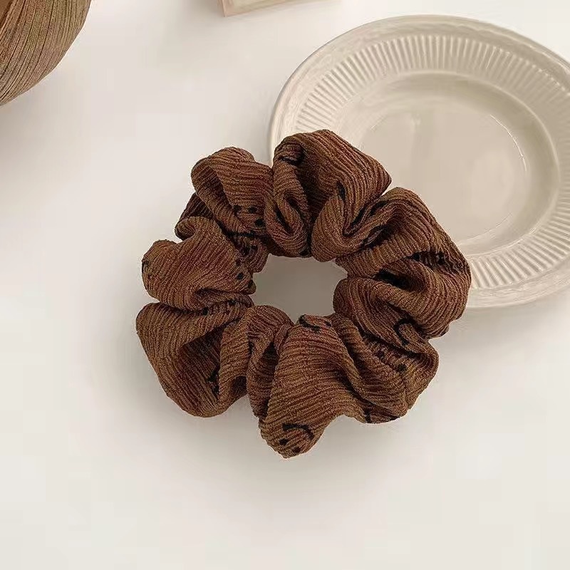 Scrunchies vải thời trang mặt cười