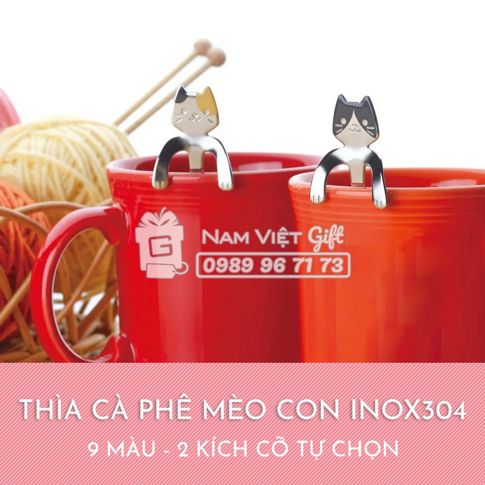 Thìa Muỗng Cà Phê Mèo Con INOX304