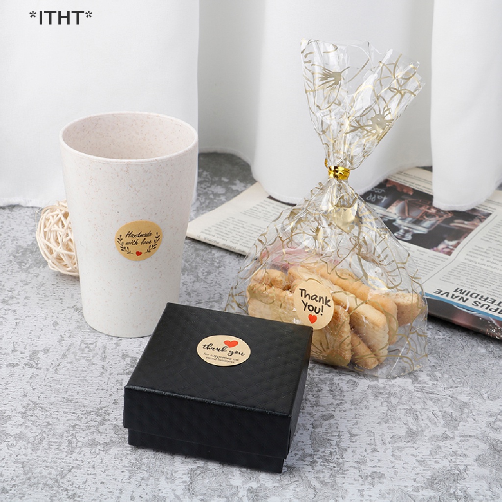 Set 500 Miếng Dán Tròn In Chữ Thank You Trang Trí Đa Ứng Dụng