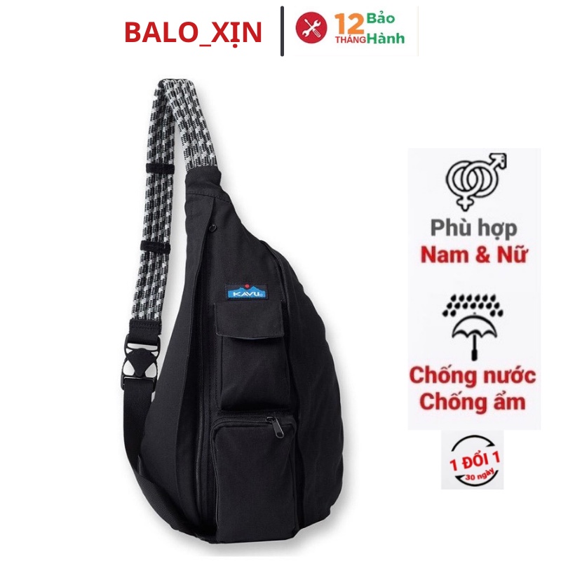 Túi đeo chéo vải canvas Rope Bag Túi đeo chéo canvas thời trang nam nữ size lớn đi học đi chơi phong cách Hàn Quốc