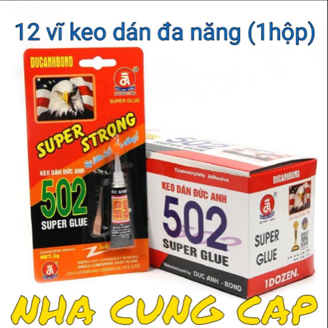 (GIÁ HỦY DIỆT) 12 Tuýp keo dán đa năng siêu dính