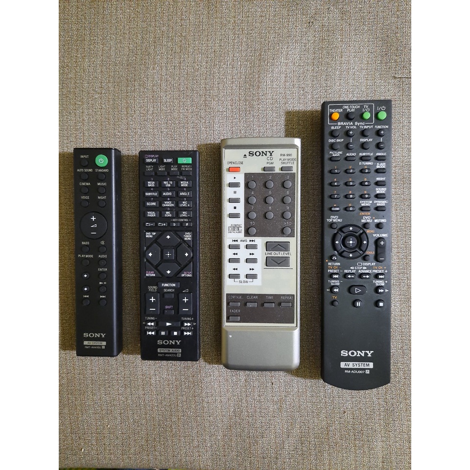 Remote điều khiển dàn âm thanh Sony 4 loại - Hàng chính hãng theo máy 100% Tặng kèm Pin