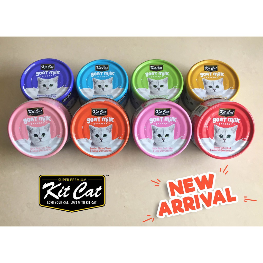 Pate sữa dê Kit Cat cho mèo lon 70g