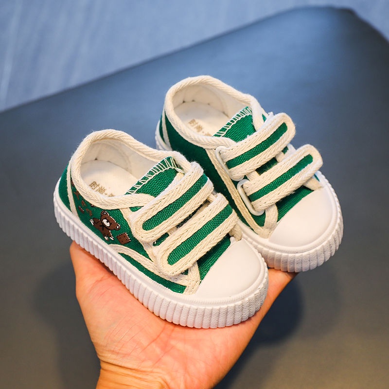 Giày Canvas Quai Dán Thiết Kế Mới Thời Trang 2022 Dành Cho Bé Gái