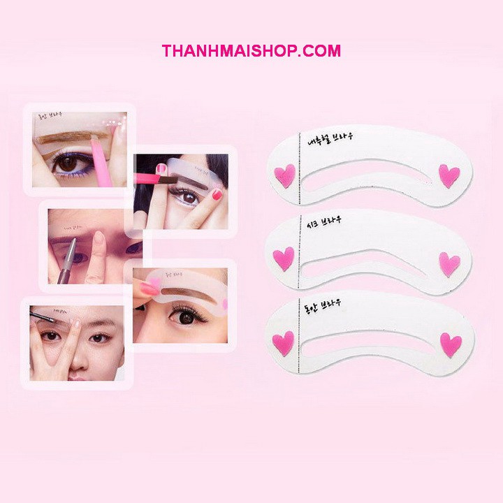 Bộ 3 khung kẻ lông mày MT010 Mini Brow Class