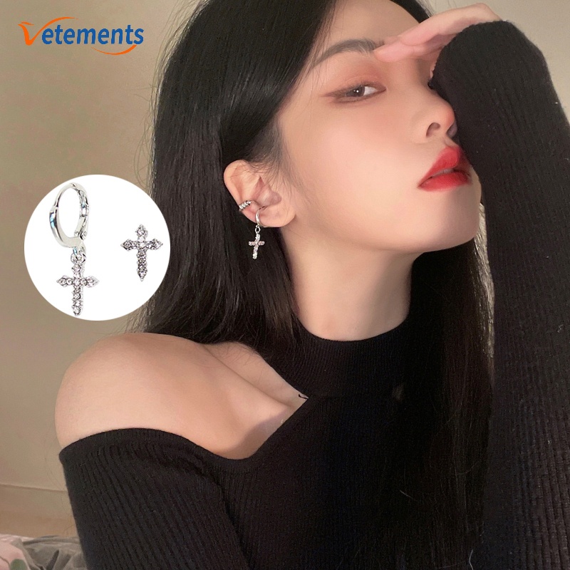 Khuyên Tai Nữ Trang Tạo Hình Thánh Giá Độc Đáo