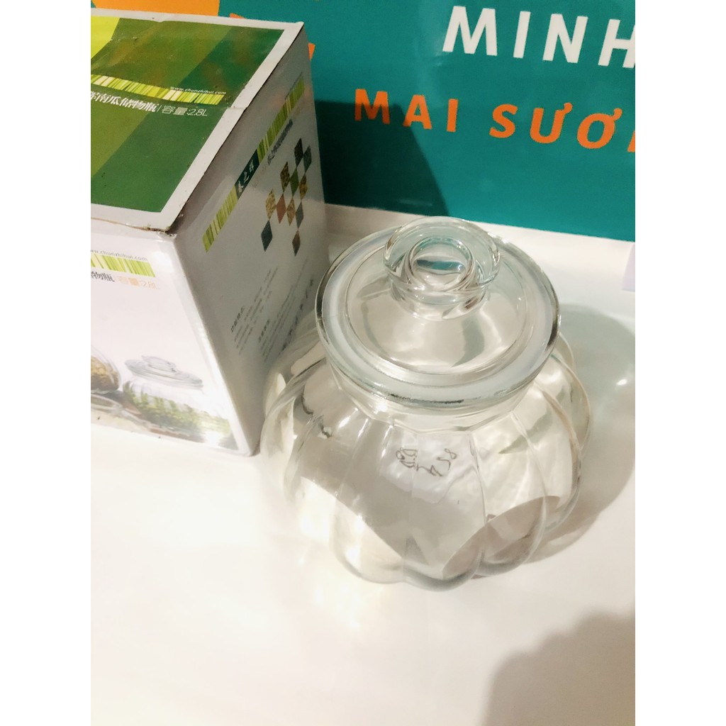 [Giá Sỉ] HŨ THỦY TINH ĐỰNG THỰC PHẨM GIA VỊ NẮP THỦY TINH