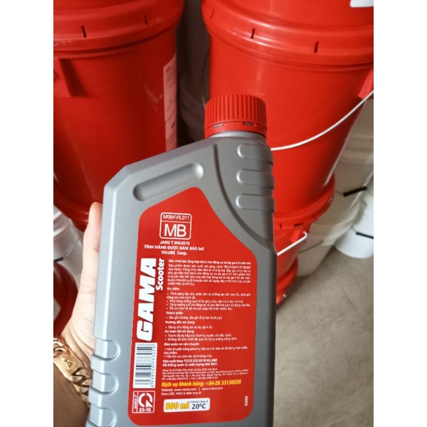 Dầu nhớt GAMA Scooter dung tích 0.8 lít chuyên dùng cho xe tay ga