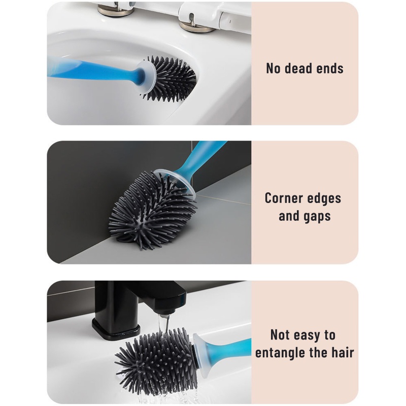 Bàn Chải Vệ Sinh Toilet Lông Mềm Sáng Tạo Tiện Dụng