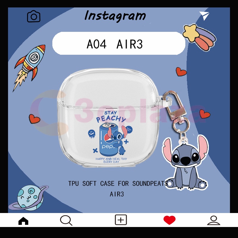 🌟3c🌟A300 Soundpeats AIR3 case TPU soft case for SoundPEATS AIR3