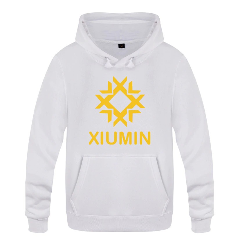 Áo Hoodie Có Nón Tay Dài In Chữ Wolf 88 Xoxo Xiumin Thời Trang Cho Nam