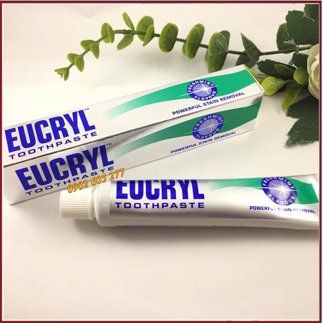 [Hàng chính hãng] Kem Đánh Răng Eucryl Toothpaste 62g