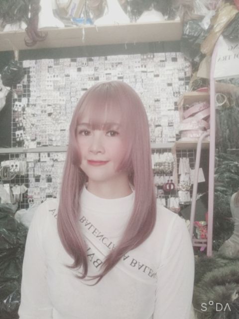 Tóc giả hồng khói