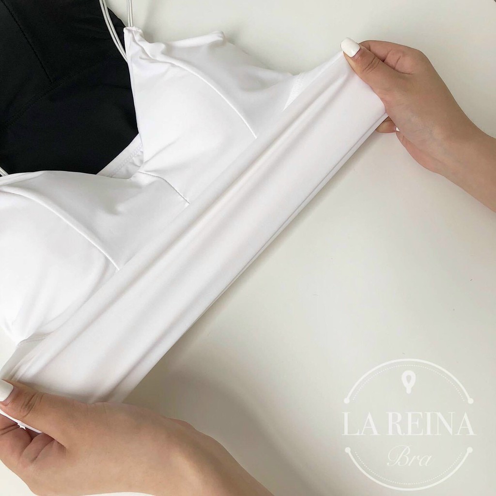 Áo bra đúc su dây kép sợi mảnh kiểu croptop mã FLA54 | BigBuy360 - bigbuy360.vn