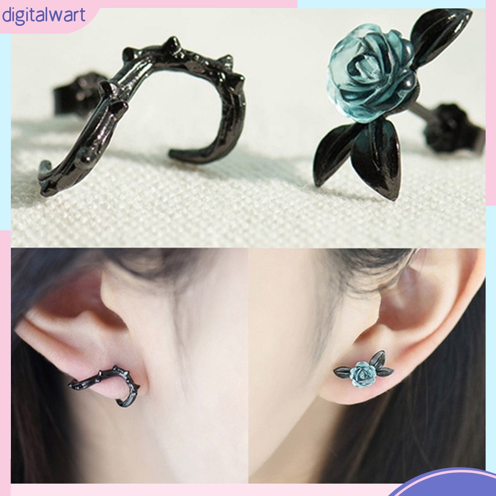 Đôi Bông Tai Hình Hoa Hồng Kiểu Dáng Trẻ Trung Cho Nữ