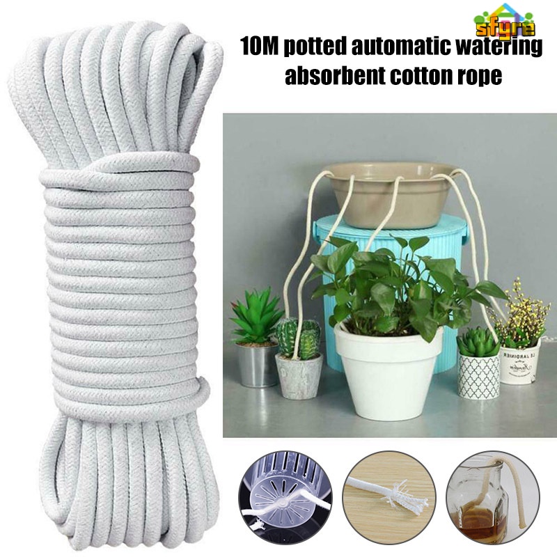 Dây Bấc Cotton Dài 10M Tự Tưới Nước Cho Chậu Cây Trong Nhà DIY