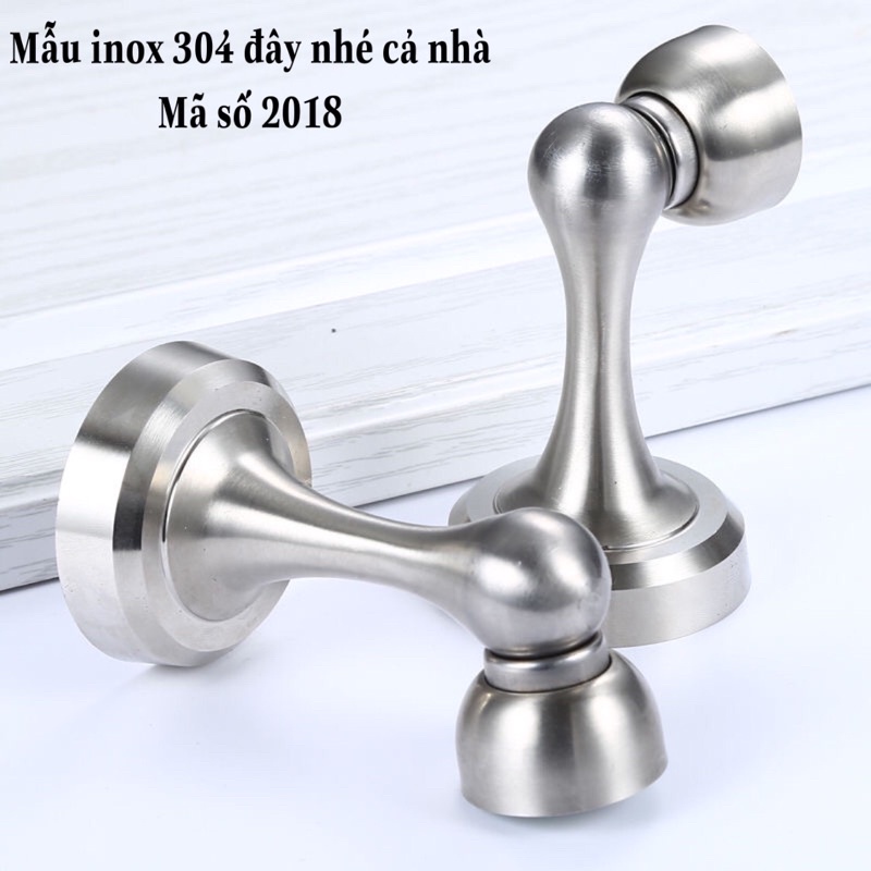 Chặn cửa nam châm inox 304 lực hút cực mạnh chốt chặn chống va đập ồn ào bảo vệ cửa gỗ