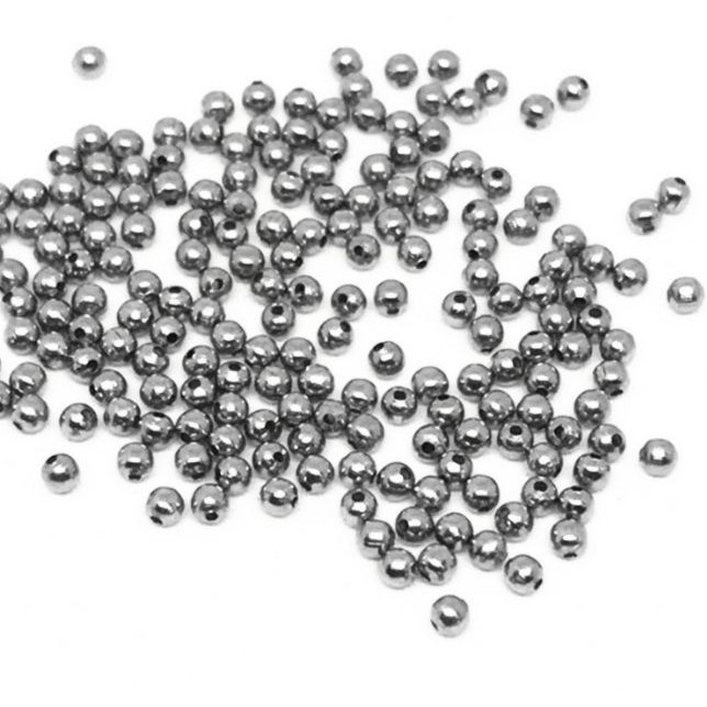 10 viên charm bi inox 304 không rỉ đủ size 2.5/3/4/5/6/8/10mm