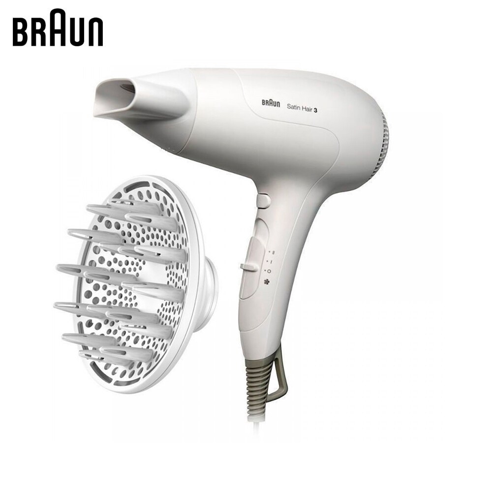 Máy sấy tóc Braun HD 180 Satin (Trắng)