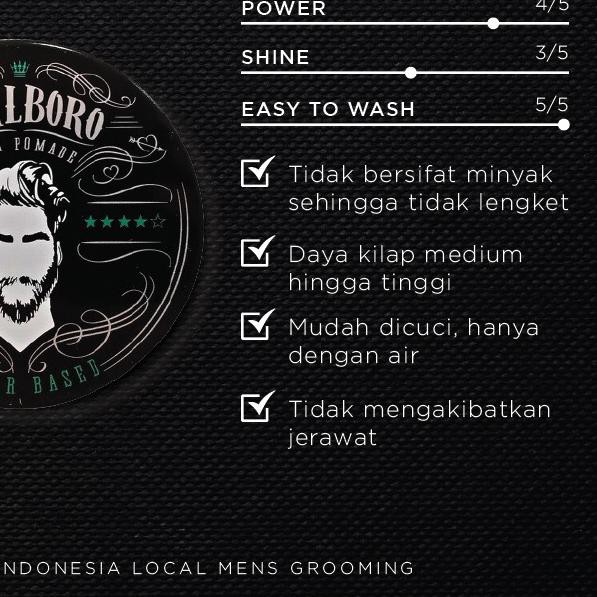 (Hàng Mới Về) Sữa Rửa Mặt Pomade Waterbased Marlboro Chính Hãng 100 Grams