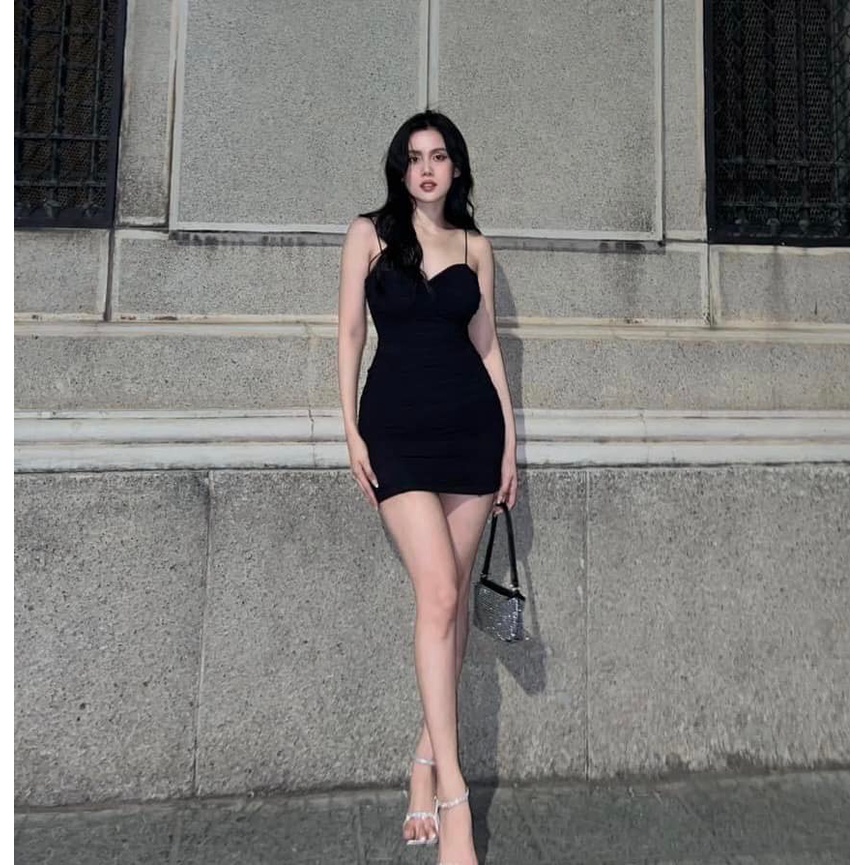 Váy body lưới dây đan
