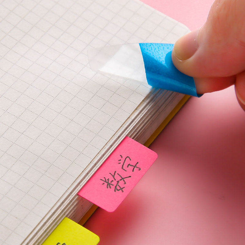 Nhãn Dán Ghi Chú Trong Suốt Nhiều Màu Sắc Cho Học Sinh