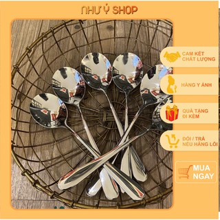 Set 6 Thìa inox sâu lòng ăn soup Inox 304