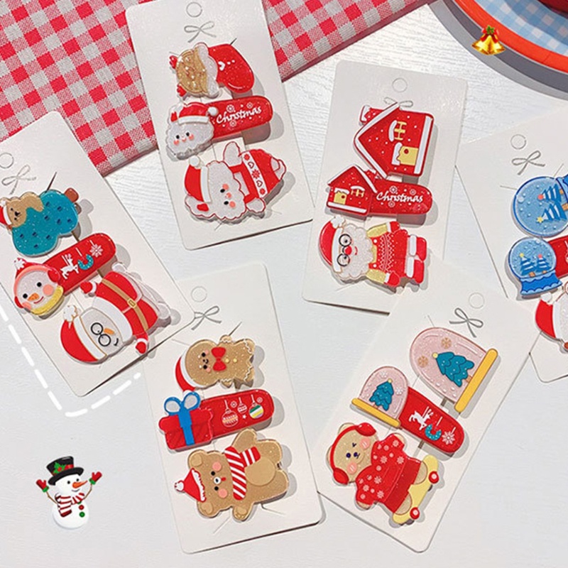 Kẹp Tóc Trang Trí Giáng Sinh / Năm Mới Hình Chú Gấu