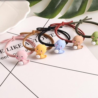 Dây cột tóc cao su hình khủng long nhỏ dễ thương phong cách hàn quốc cho bé gái