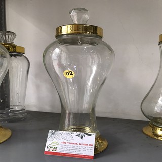 Combo 2 Bình ngâm sâm Việt Nam cao cấp 2 lít - Bình thủy tinh 2 lít