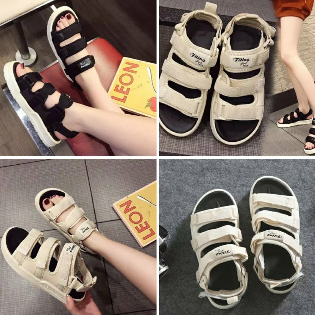 Sandal nữ 3 quai dán dành cho học sinh sinh viên hottrend hè 2021 mã HV14