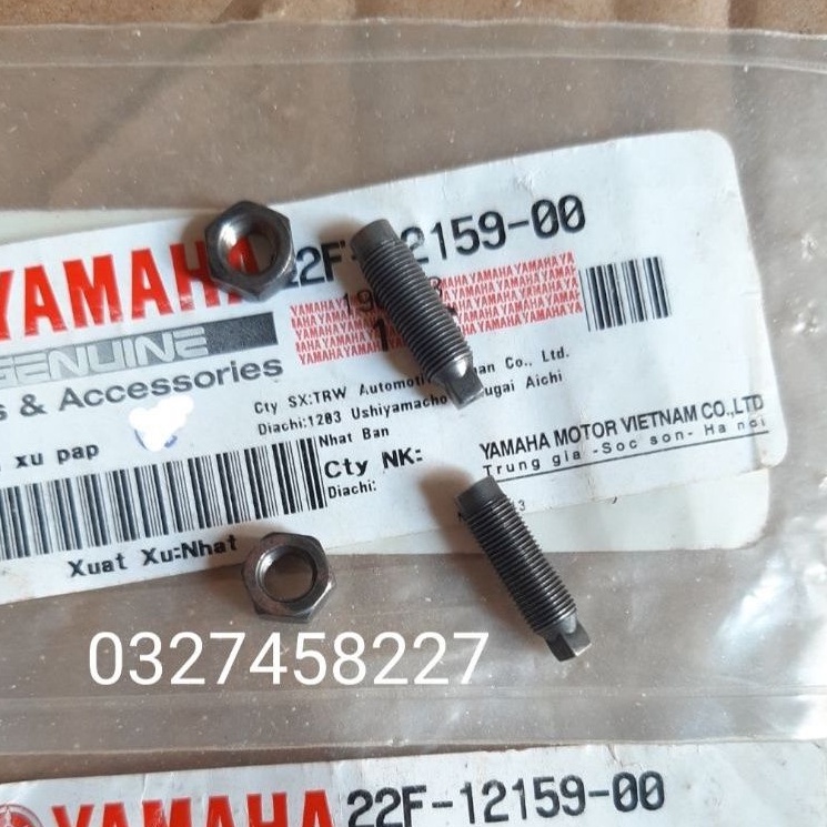 Cặp ốc chỉnh cò xe máy yamaha Sirius, Jupiter, Exciter...zin