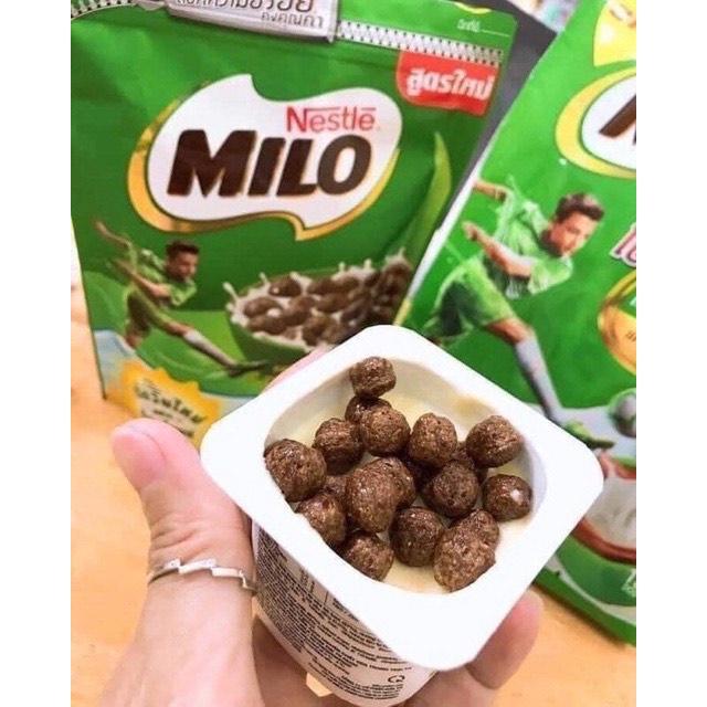 Bịch 12 Gói Bim Bim Milo Nestle  Thái Lan, Ngũ Cốc Ăn Sáng Milo Thái Lan Gói 15gr (PVN14)