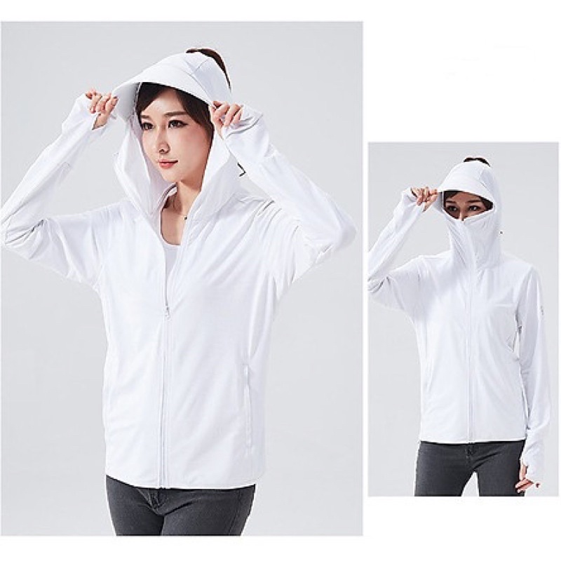 áo khoác chống nắng che mặt có nón có túi trong ngoài size đại 70-85kg