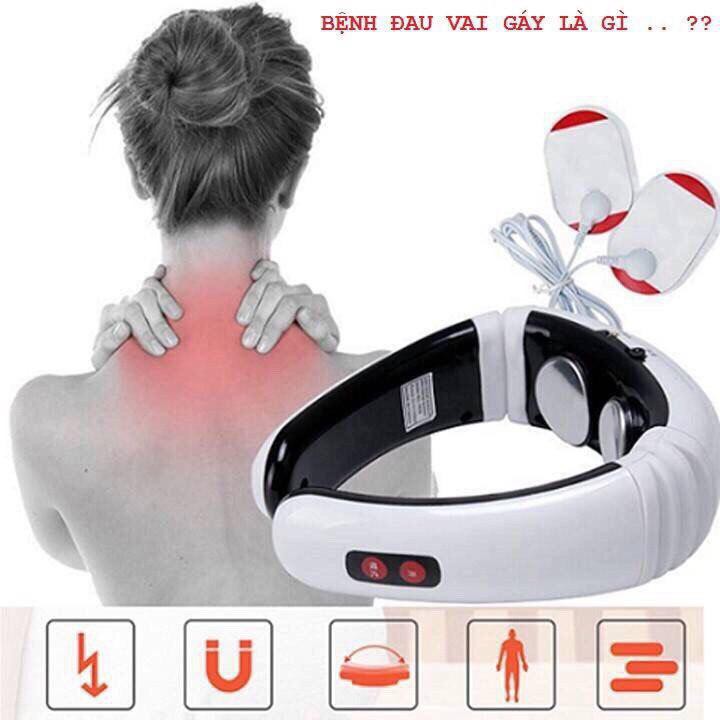 Máy massage cầm tay [tặng 2 miếng dán massage và 1 vòng tay siêu xinh]