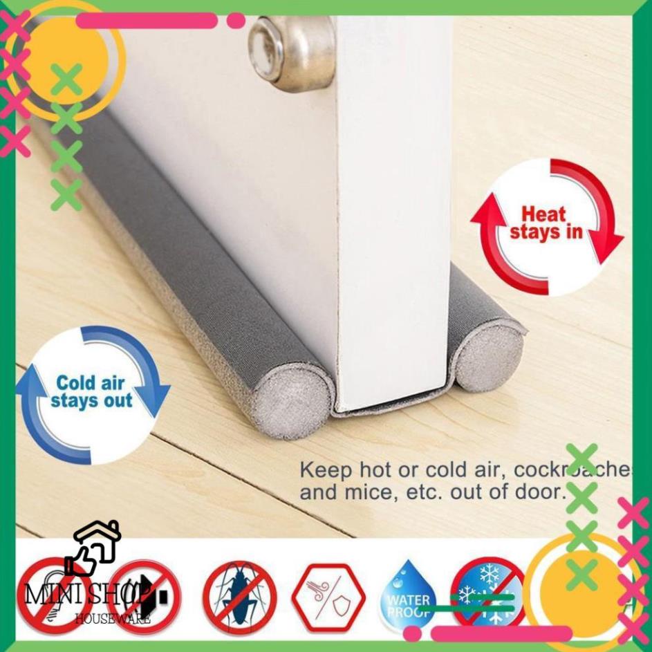 (Sỉ 10 Cây) Thanh Nẹp Xốp Chặn Khe Cửa - Ron, Đệm Cửa – Ngăn Côn Trùng, Thoát Hơi Máy Lạnh, Chống Ồn,Bụi Bẩn