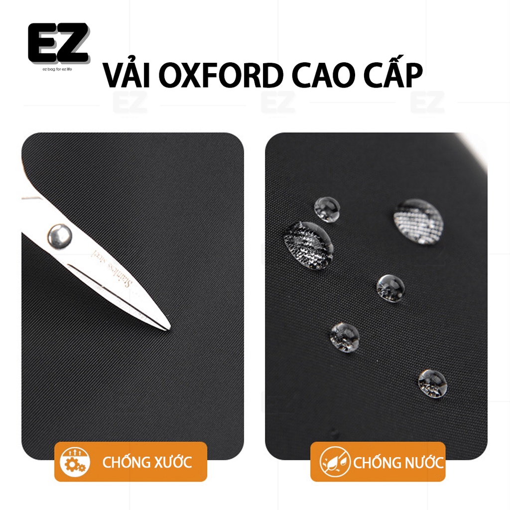Balo laptop chống nước thời trang  BLU11 có cổng sạc USB, Balo du lịch kích thước lớn vải Oxford cao cấp