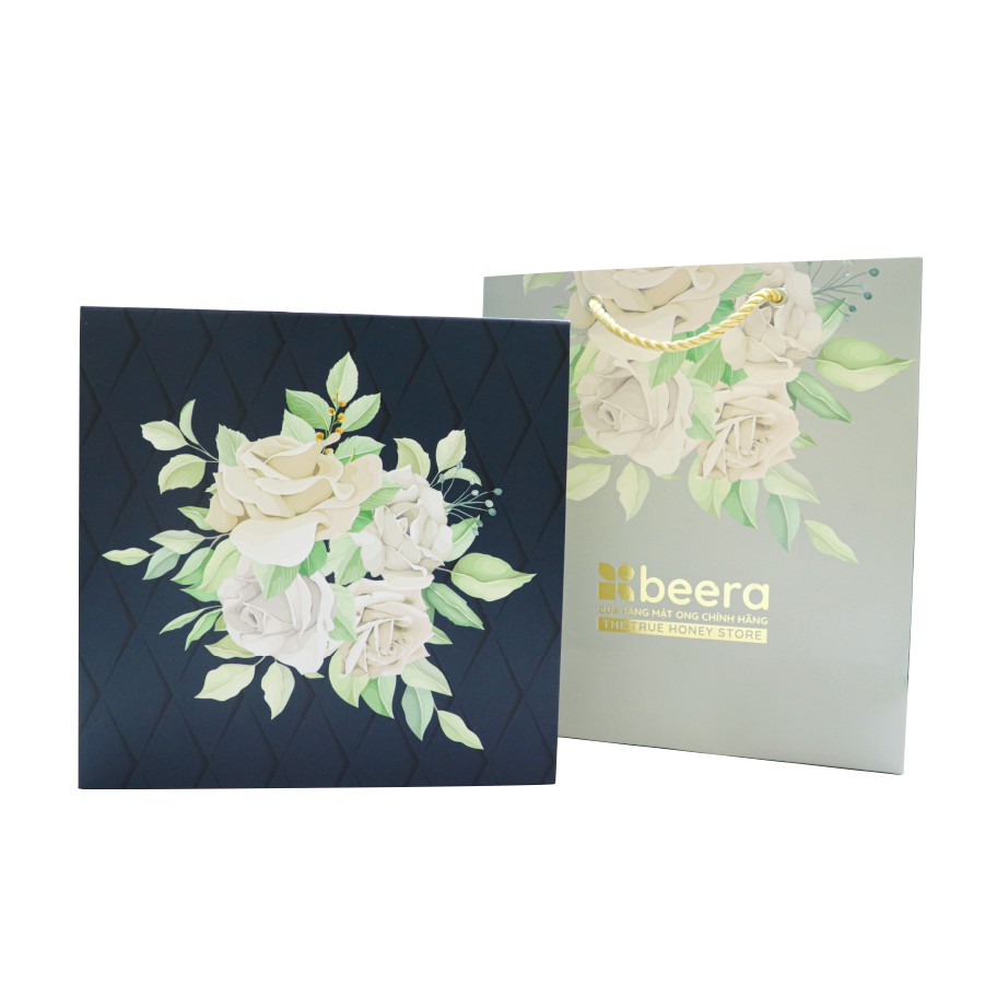 Hộp Quà bốn Mật ong Úc (2Leather &amp; Maca &amp; Wild) Beera quà tặng sức khỏe gia đình (4 hũ x250g)